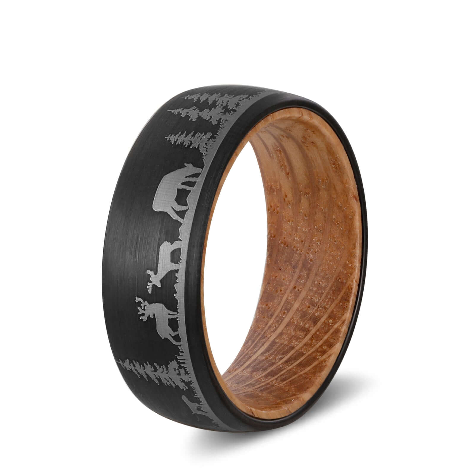 Deer and Pine Tree Hunting Ring - MUHAKA