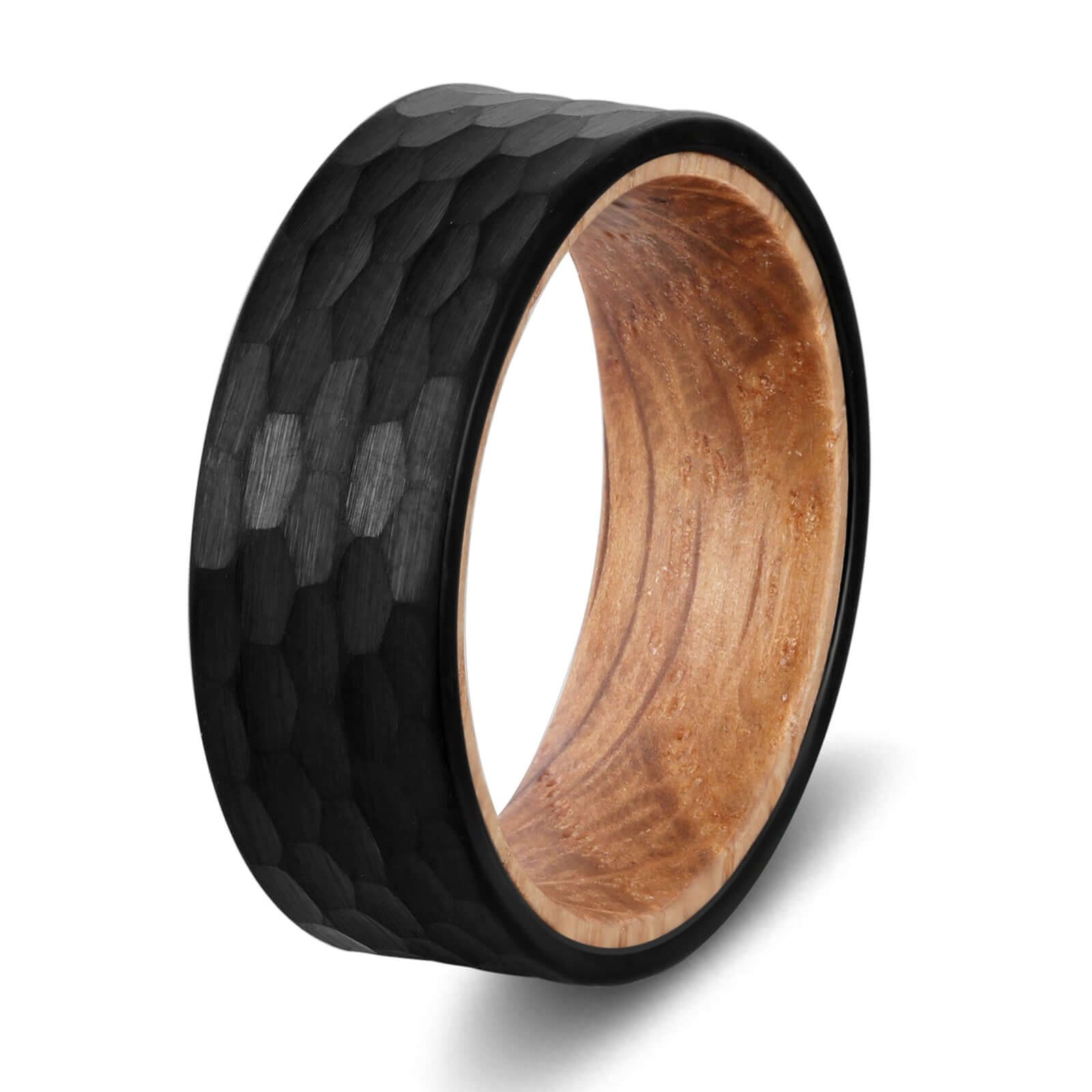 Multiple Textures Tungsten Carbide Rings - Black - MUHAKA