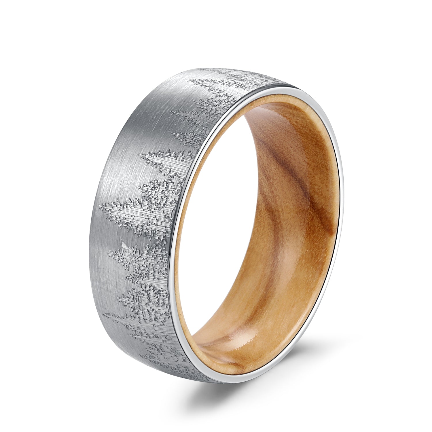 Woodland Christmas Whiskey Ring - Barrel Wooden Tree Band - MUHAKA