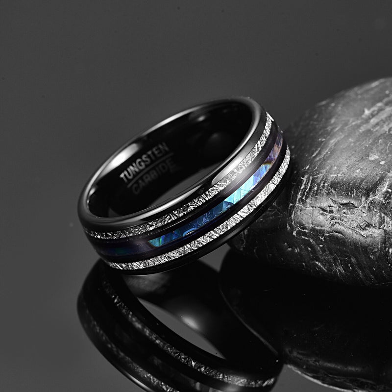 PERSONALIZED  COSMOS METEORITE RING - MUHAKA