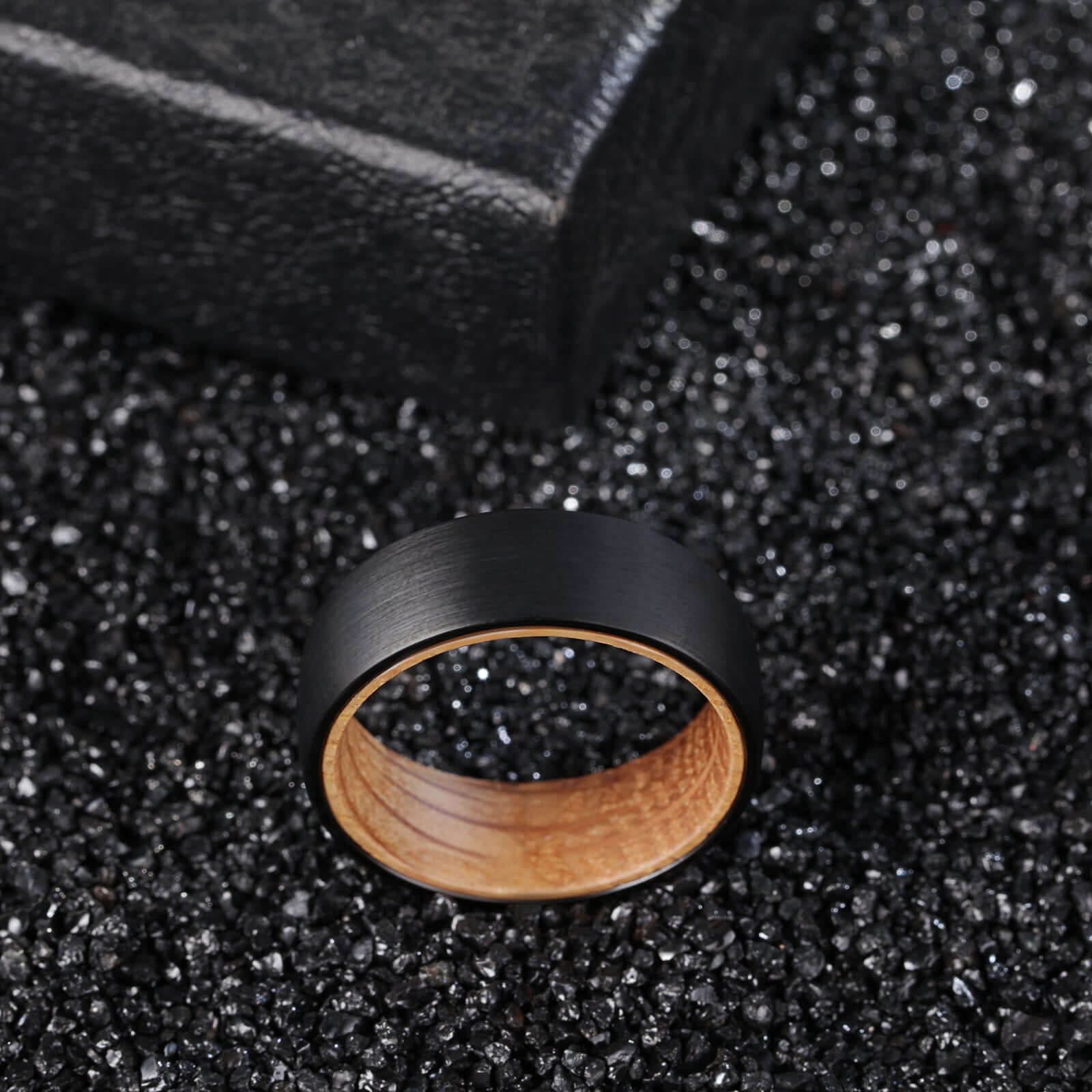 Black Tungsten Carbide Wedding Band - MUHAKA