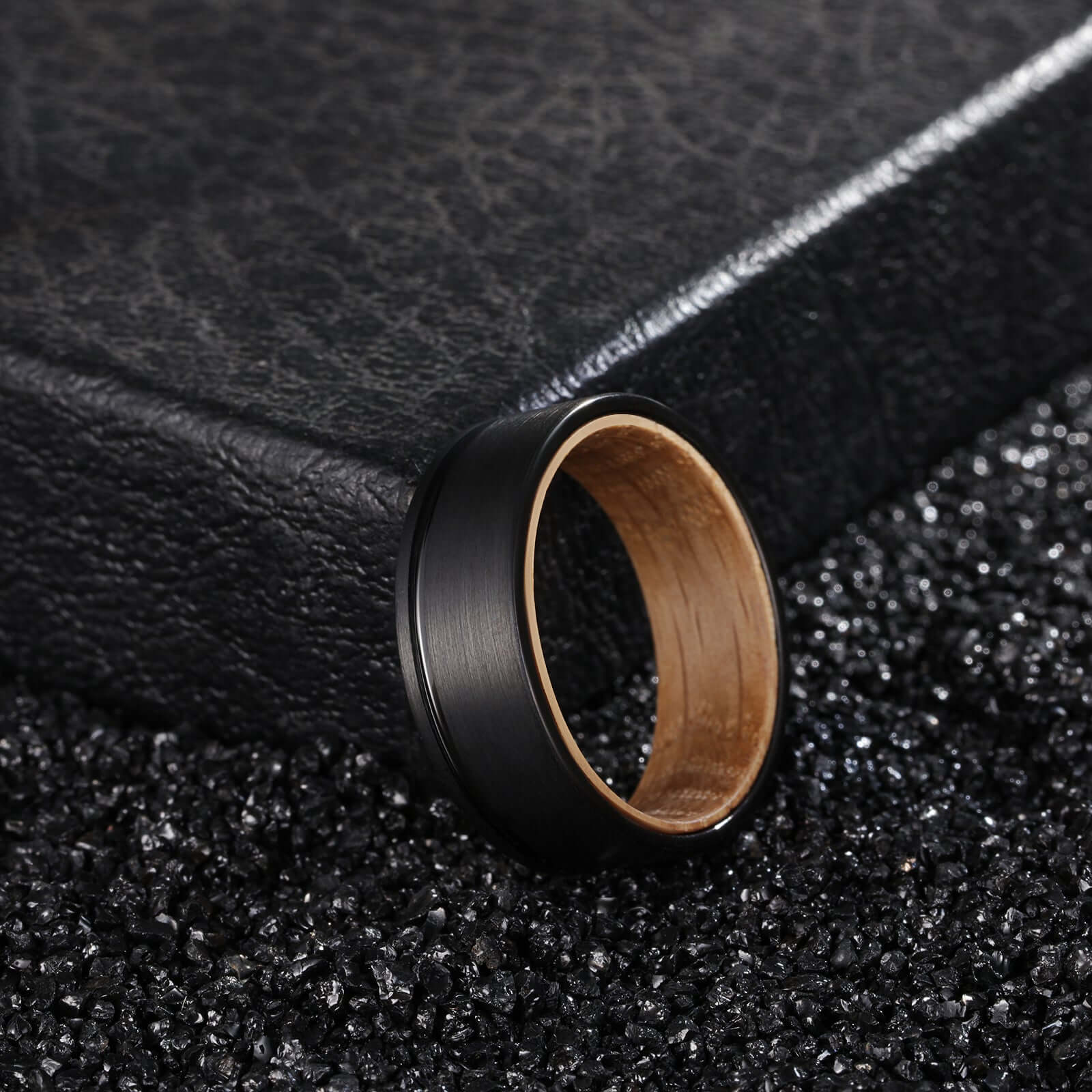 Black Tungsten Carbide Ring- Liner - MUHAKA