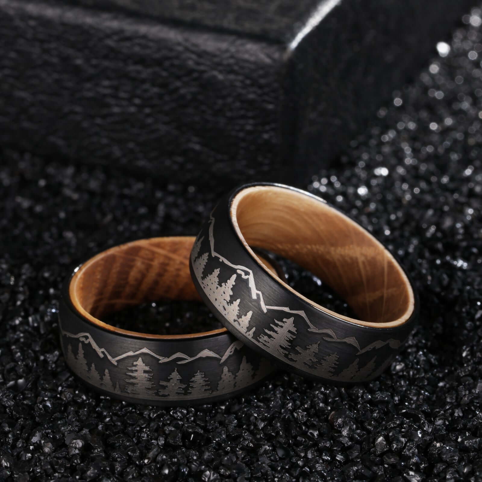 Mountain Forest Landscape Hunting Rings - MUHAKA