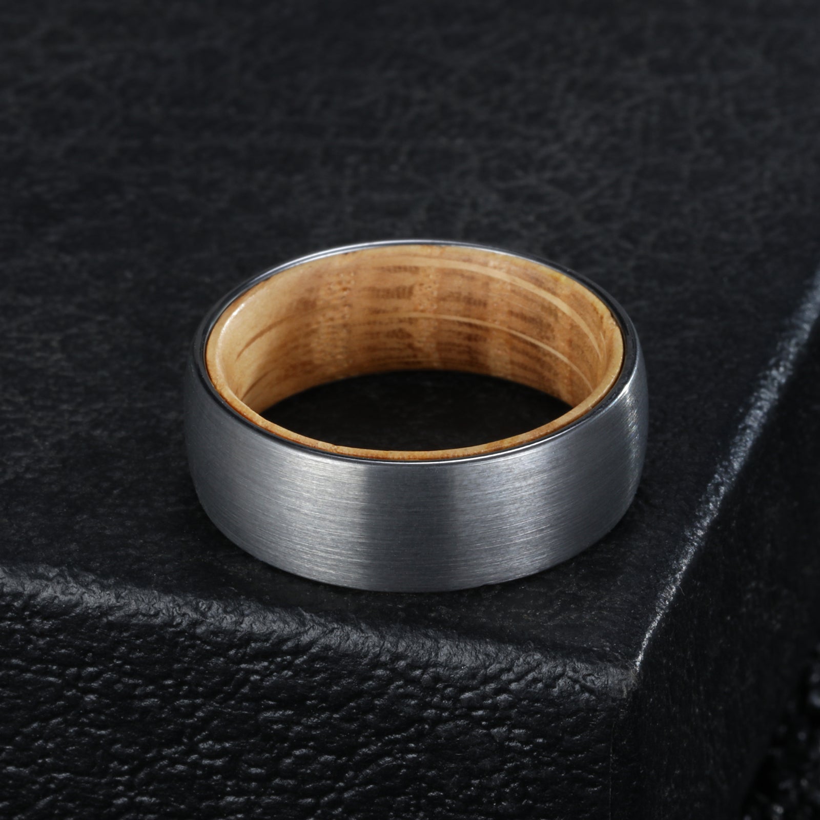 Silver Tungsten Carbide Wedding Ban - MUHAKA