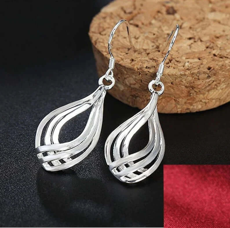 925 Sterling Silver Double Dangle Earrings - MUHAKA