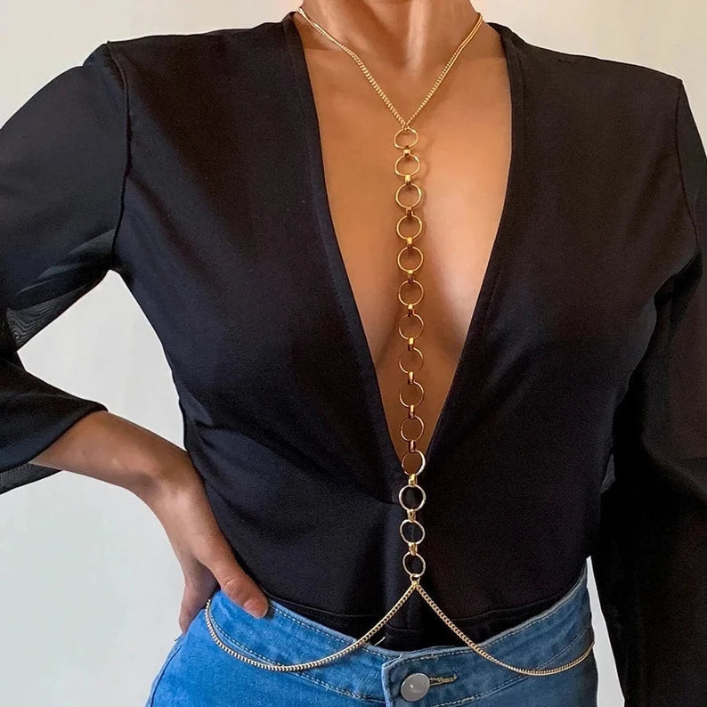 Women Loop Style Body Chain - MUHAKA