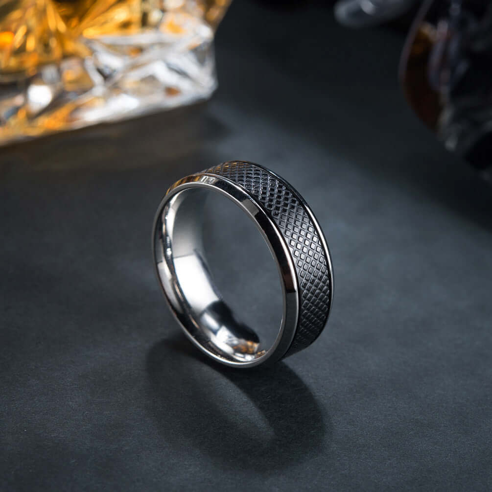 Eclipse Black Titanium Ring - MUHAKA