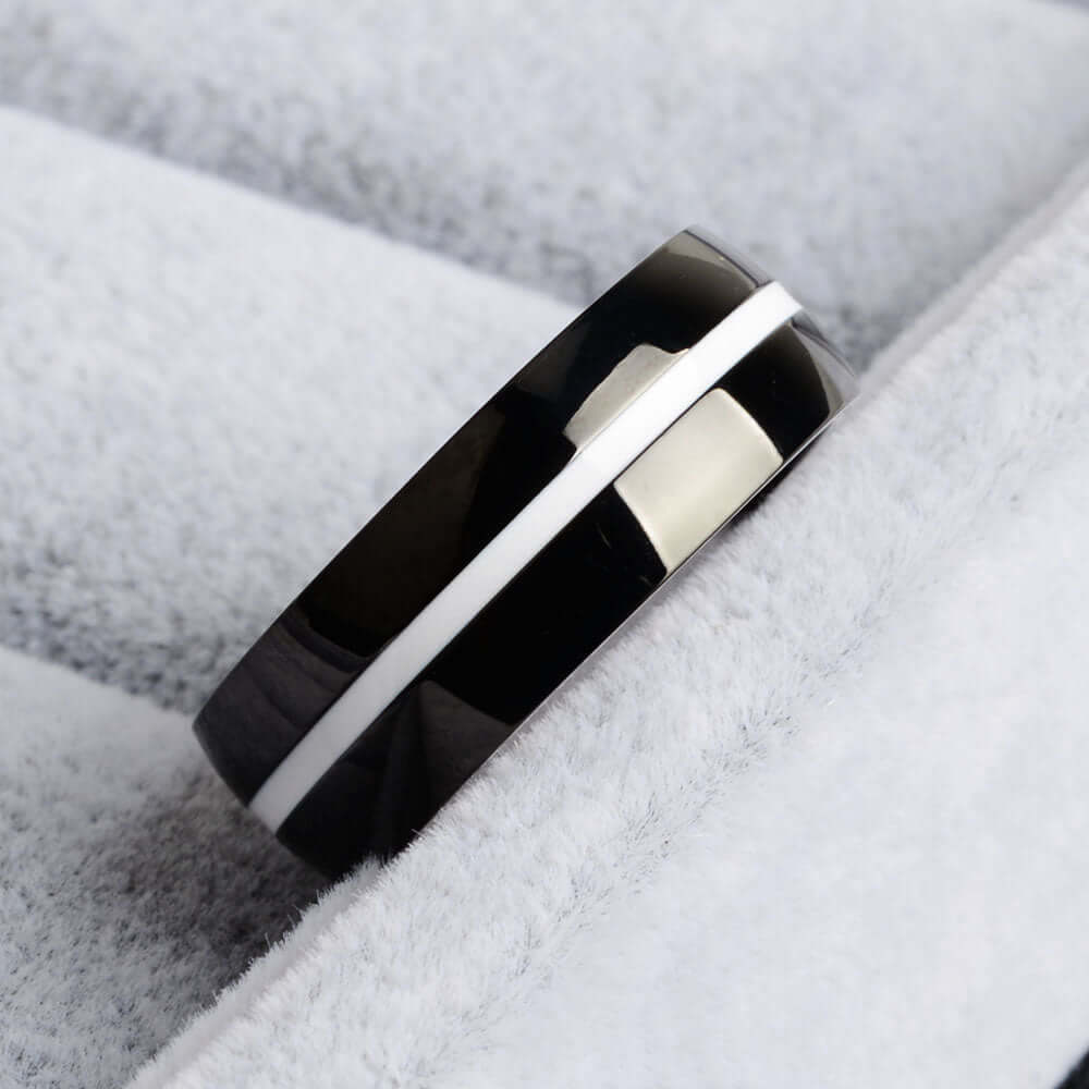 Chromatic Metal Noir Ring - Strip Color - MUHAKA