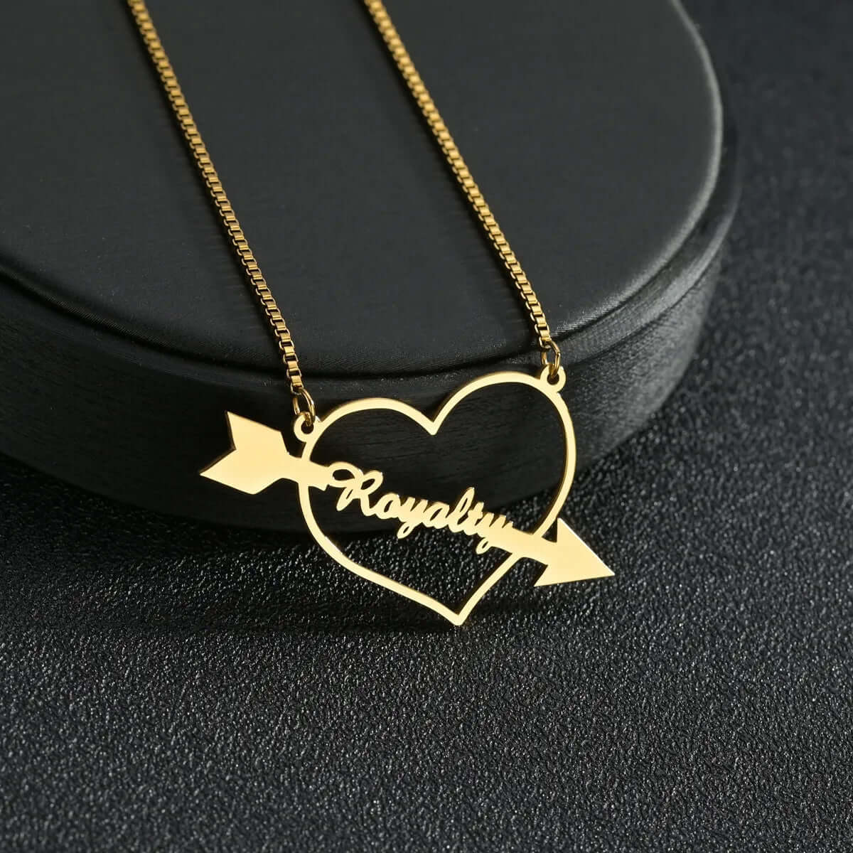 18k Gold Plated Personalized Gold Nameplate Women Necklace - MUHAKA