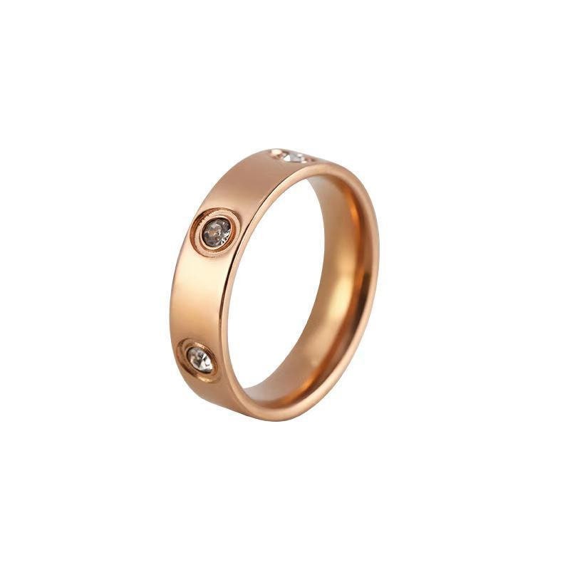 Zircon Radiance Ring - Stainless Steel Elegance - MUHAKA