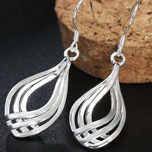 925 Sterling Silver Double Dangle Earrings - MUHAKA