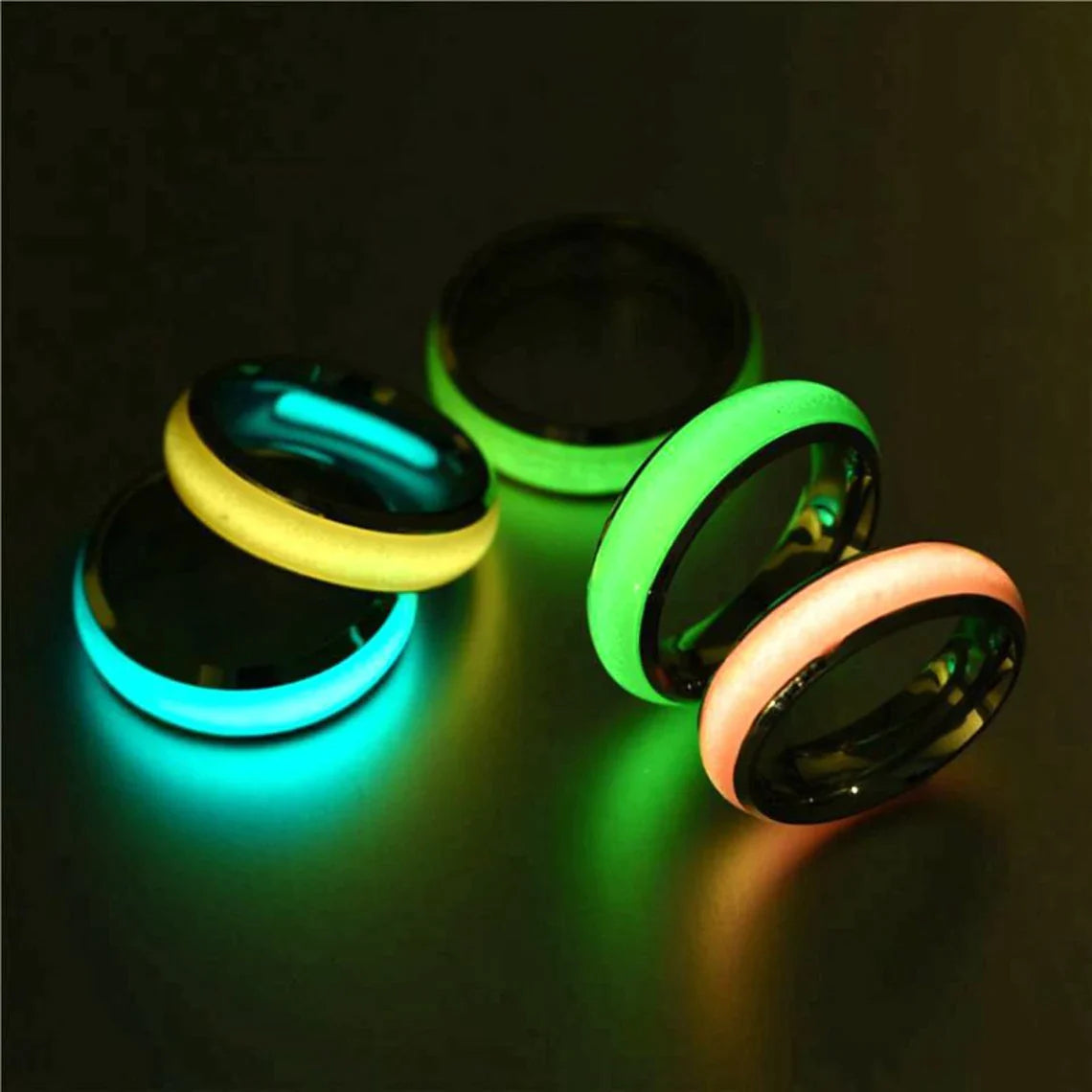 Luminous Titanium Steel Ring For Men and Women - MUHAKA